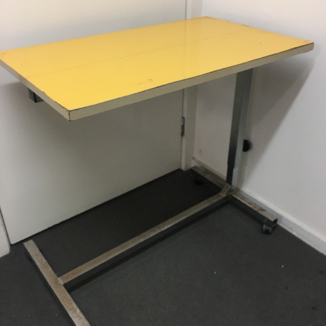 TABLE, Over Bed Hospital - Yellow